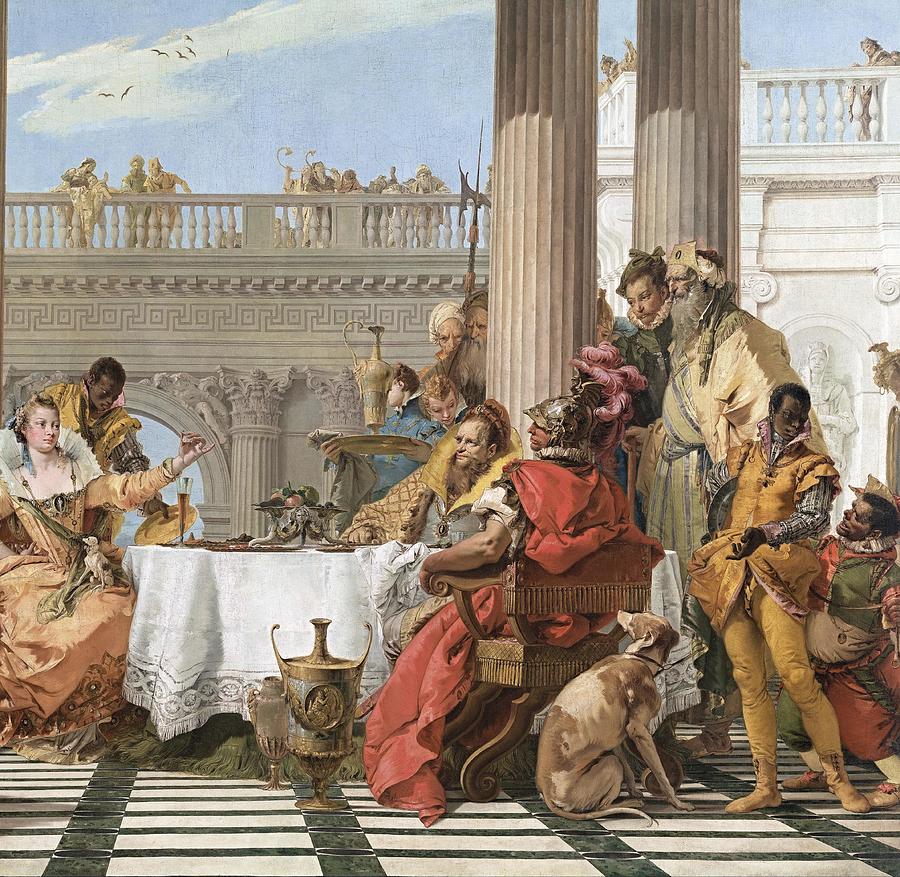 The Banquet of Cleopatra #4 Painting by Giovanni Battista Tiepolo