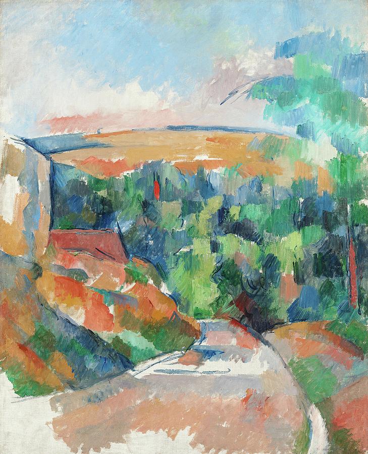 The Bend in the Road #9 Painting by Paul Cezanne The Bend in the Road #9 Painting by Paul Cezanne