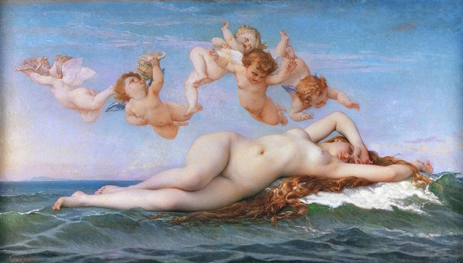 The birth of Venus #13 Painting by Alexandre Cabanel