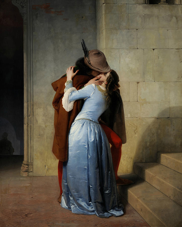 Castle Painting - The Kiss #9 by Francesco Hayez