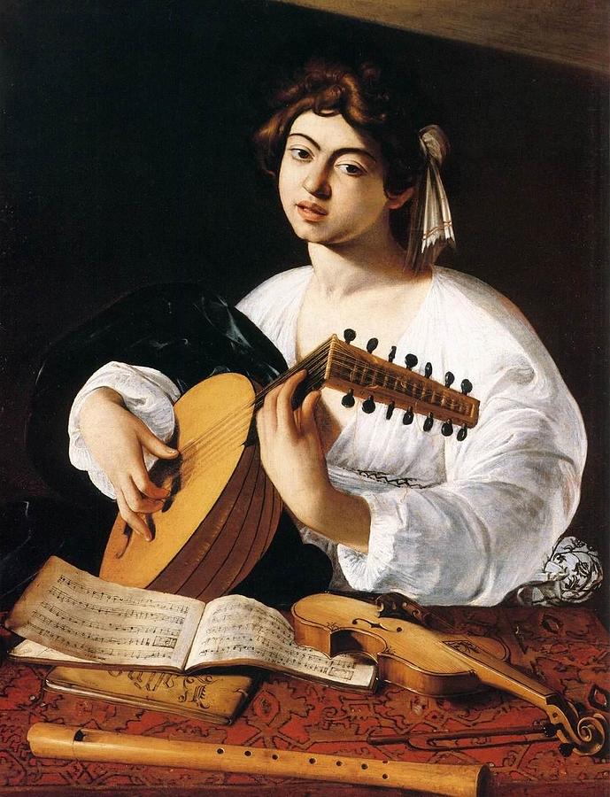 The Lute Player Painting by Caravaggio - Fine Art America