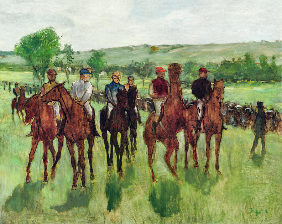 The Riders #10 Painting by Edgar Degas