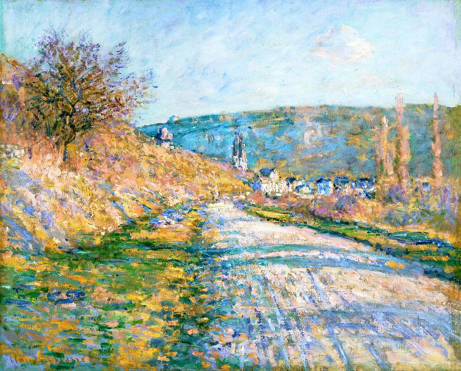 The Road to Vetheuil #9 Painting by Claude Monet
