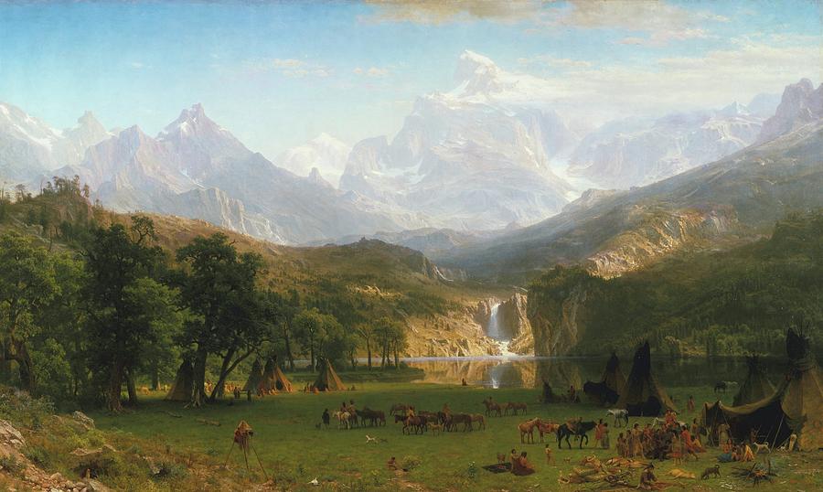 Albert Bierstadt  Painting - The Rocky Mountains, Landers Peak #9 by Aesthetics Store