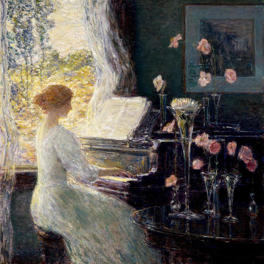 Childe Painting - The Sonata by Childe Hassam