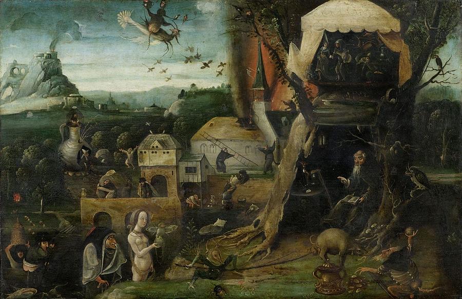 The Temptation of Saint Anthony Painting by Hieronymus Bosch | Fine Art ...