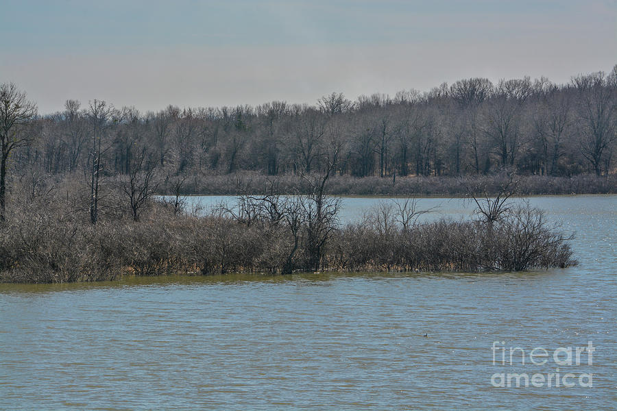 The view of Lake Hugo at Klamichi Park Recreation Area in Sawyer ...