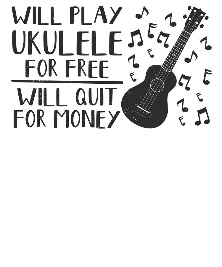 Music Digital Art - Ukulele Ukelele Hawaiian Guitar Ukuele Hawaii #9 by Toms Tee Store