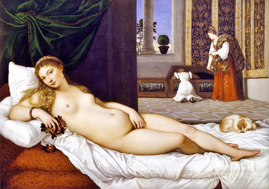 Venus of Urbino Painting Painting by Titian Venus of Urbino Painting Painting by Titian