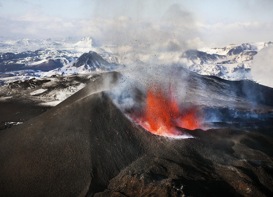 Volcano Erupts In Iceland Photograph by NordicPhotos Volcano Erupts In Iceland Photograph by NordicPhotos