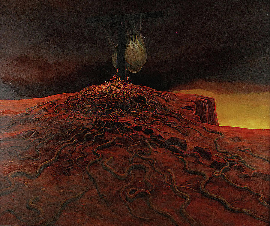 Zdzislaw Beksinski Art Untitled Painting by Zdzislaw Beksinski - Fine ...