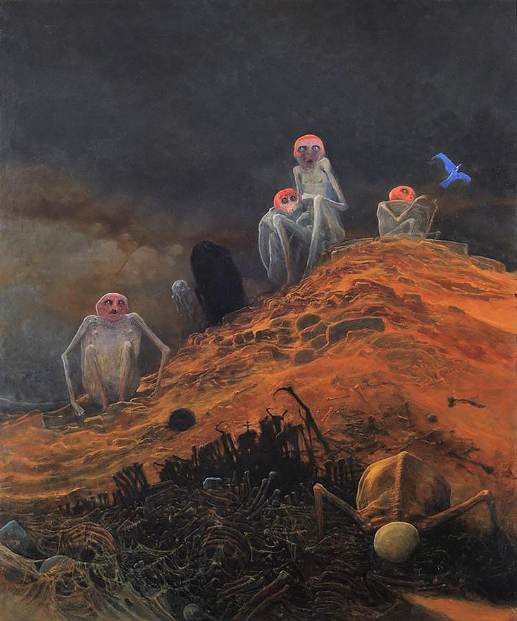 Zdzislaw Beksinski Painting By Vintage Illustrations Fine Art America