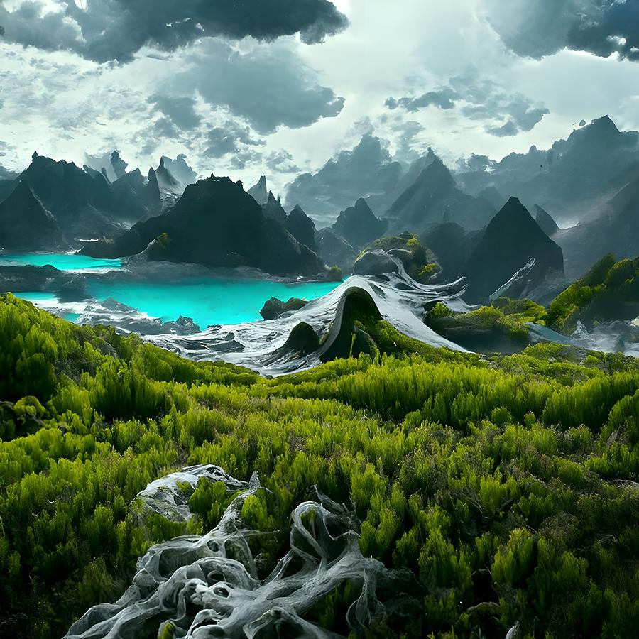 Gorgeous Landscape 101 #1 Digital Art by Frederick Butt