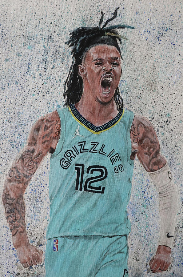 Ja Morant - Memphis' Finest Painting by Stefan Schuur - Fine Art America