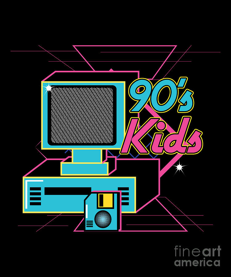 Music Digital Art - 90s Kids Vintage Kids Computer Disk 90s Gift by Thomas Larch