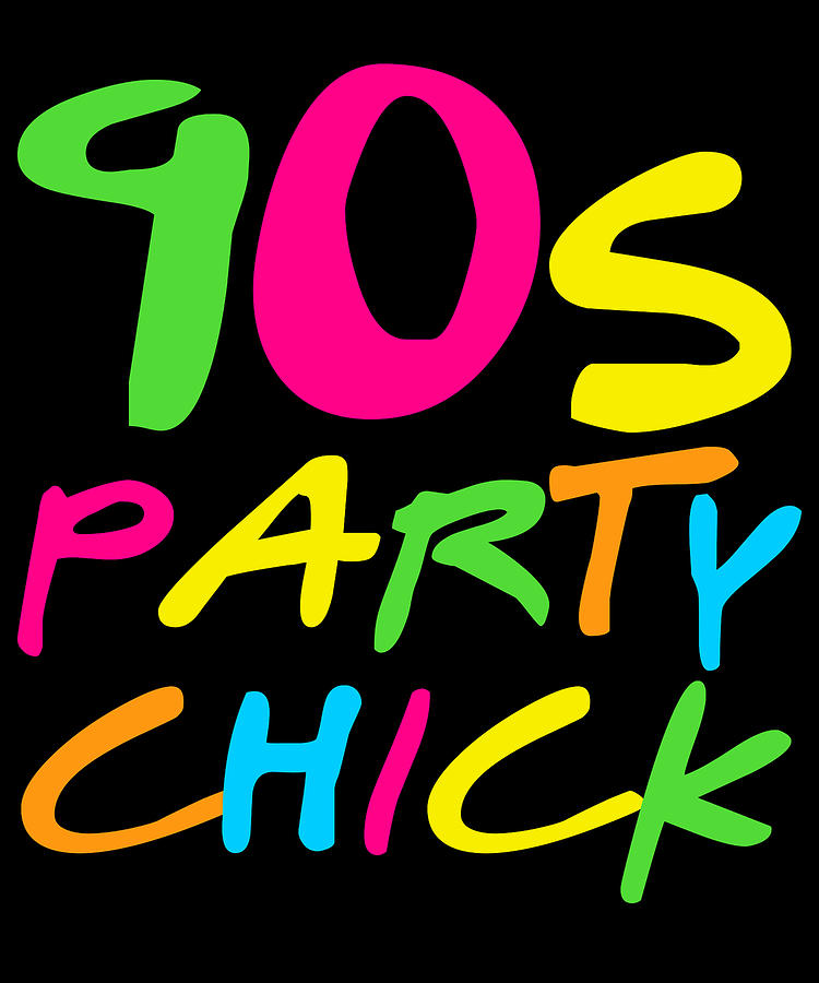 90s Party Chick Digital Art by Flippin Sweet Gear