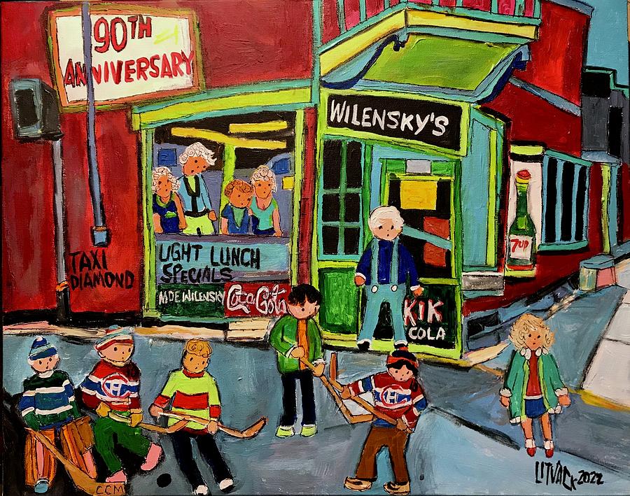 90th anniversary Wilenskys 2022 Painting by Michael Litvack