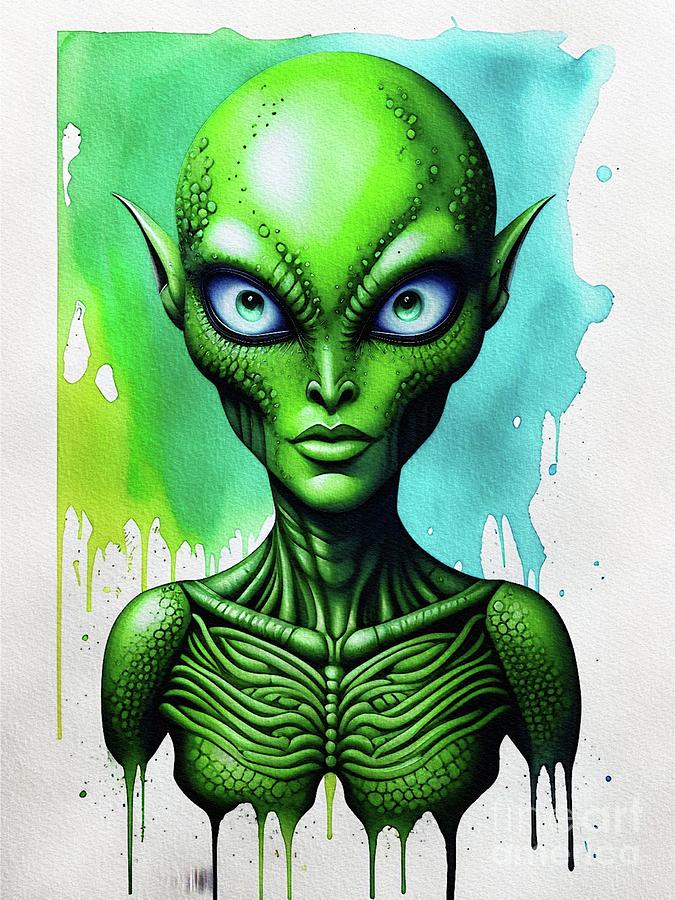 Alien outlet painting