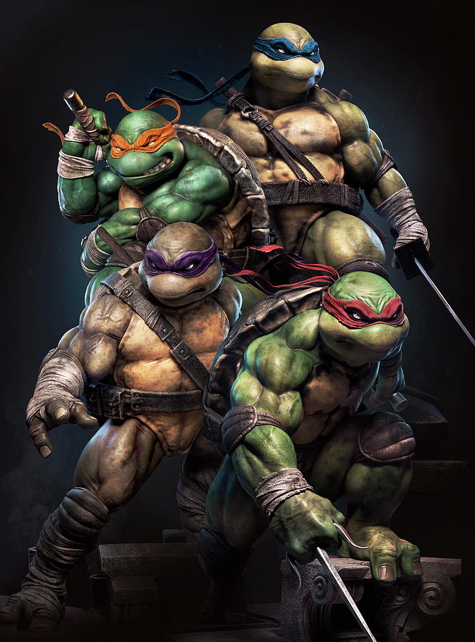 Teenage Mutant Ninja Turtles Digital Art By Geek N Rock - Fine Art America