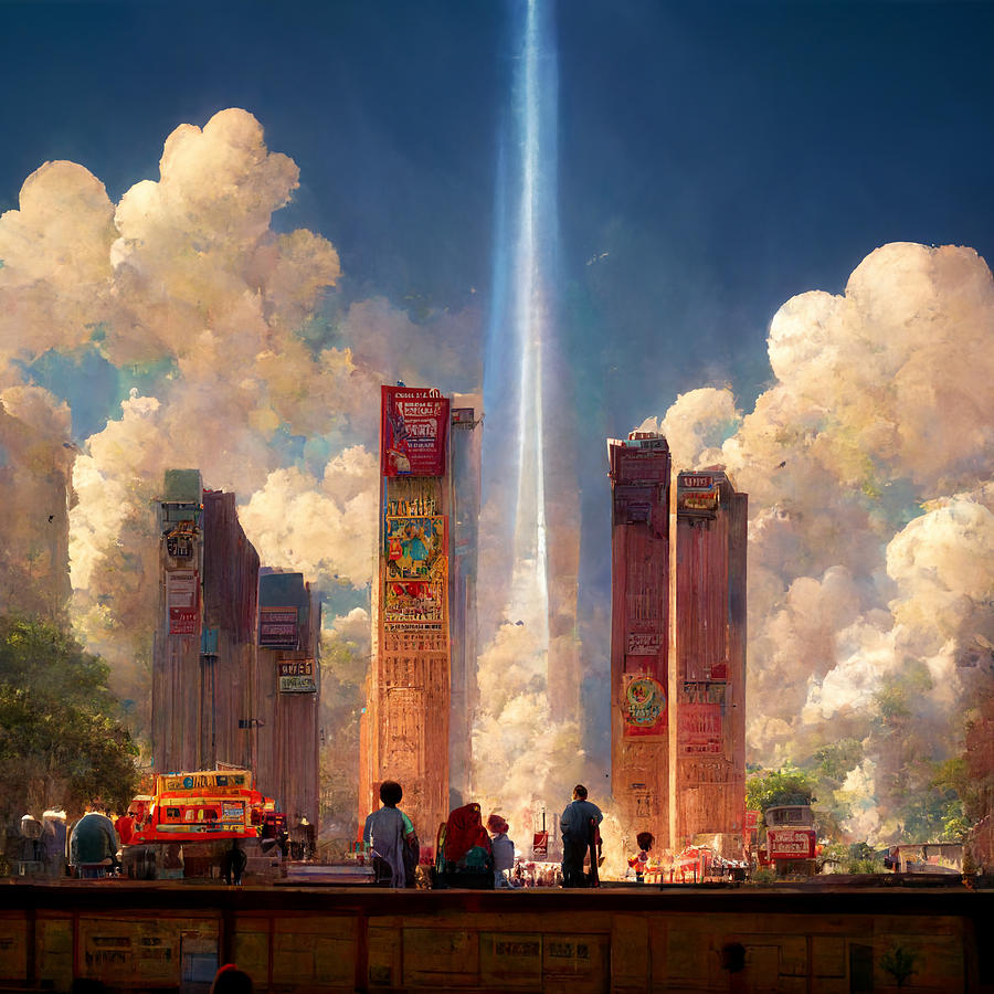 Vintage Painting - 911  in  the  Toy  Story  universe  bac018fb  ec2a  4813  b436  e8ba2ce83e58 by Asar Studios by Celestial Images