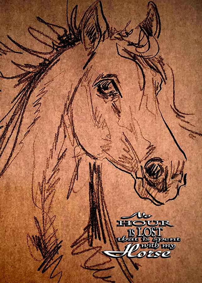 Horse Horse Digital Art By Rowlette Nixon Fine Art America