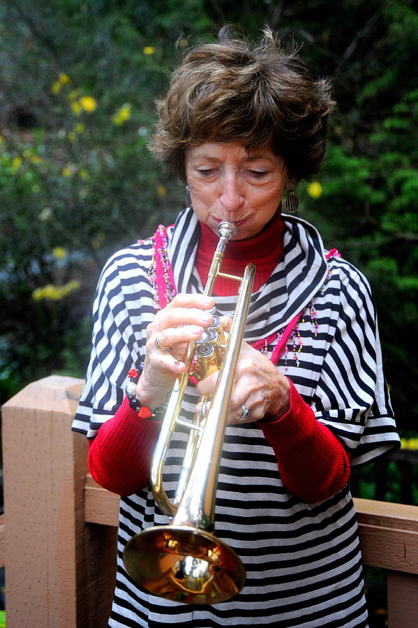 Female Trumpet Player. Photograph By Oscar Williams | Fine Art America