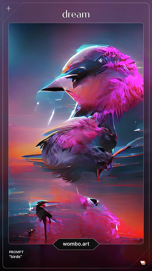 A I Birds  Digital Art by Denise F Fulmer