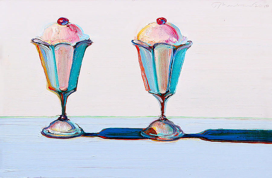 Wayne Thiebaud Painting by Noureddine Laaroussi - Fine Art America