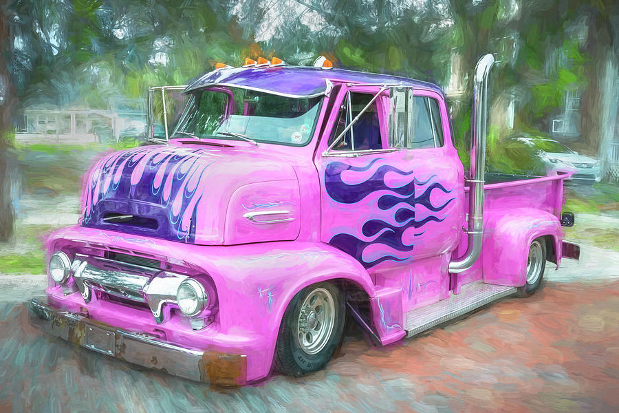 1954 Ford Cab Over Engine Truck X112 Photograph by Rich Franco