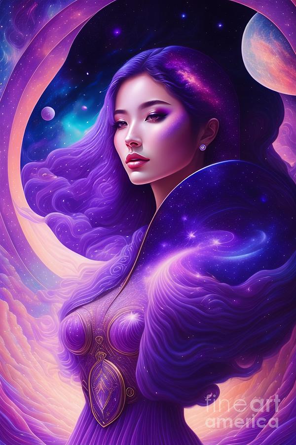 The Beautiful Woman Body Fantasy Universe Digital Art by Boon Mee - Pixels