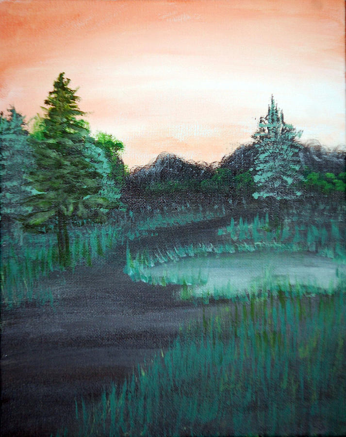 #97 Pond Pull Off Painting