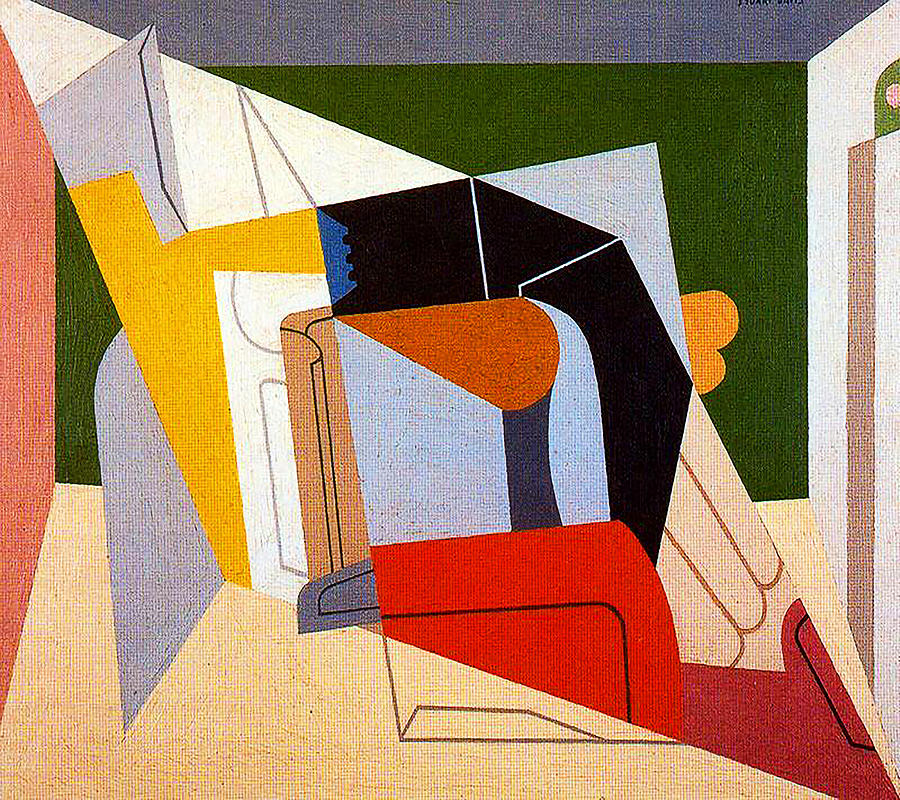 Stuart Davis Painting By Vintage Illustrations - Fine Art America