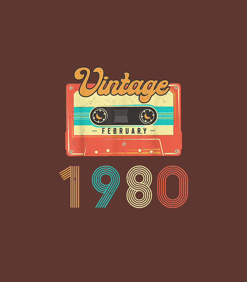 980 40 years old Birthday Retro Cassette Digital Art by Alvaro CocoCa ...