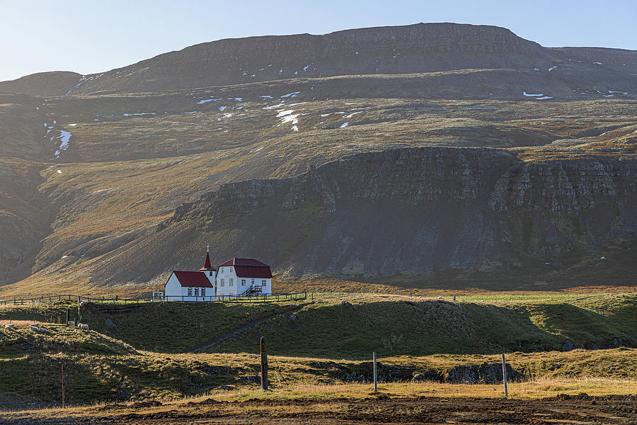 9g0a1303  Rural church - Westfjords Photograph by Stephen Parker