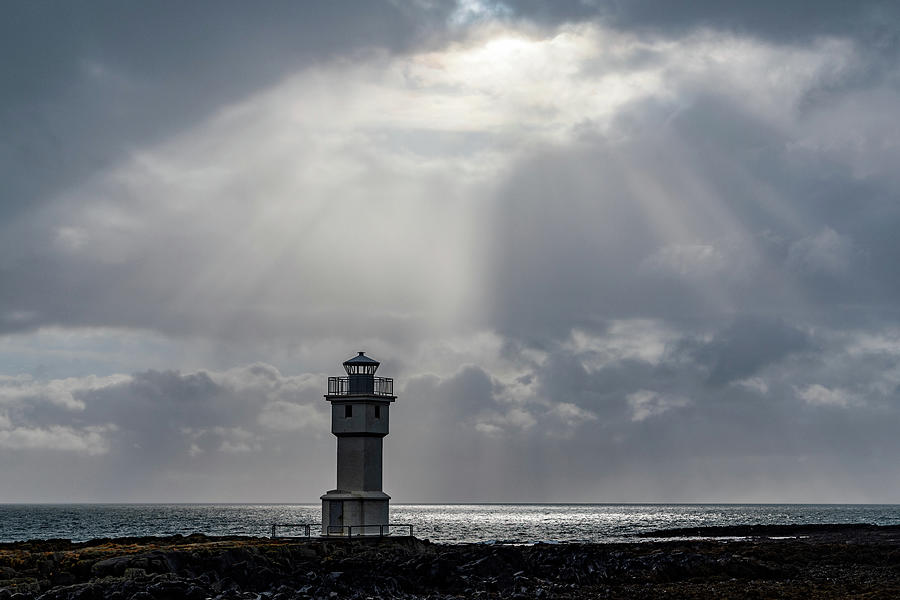 9g0a5275  Akranes Old Light #3 Photograph by Stephen Parker