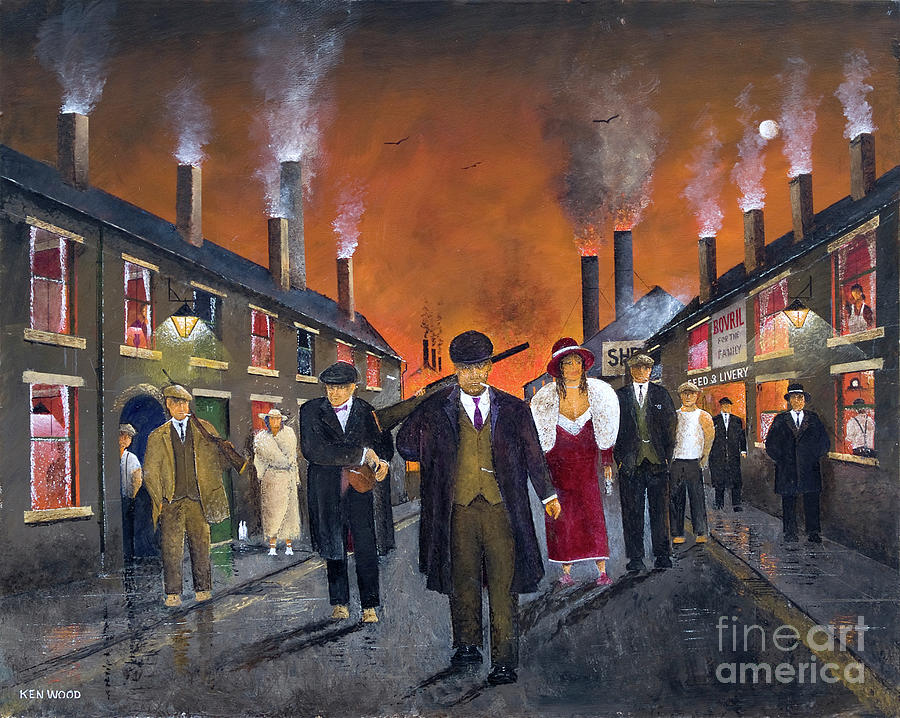 Dog Painting - The Peaky Blinders - Night Out by Ken Wood