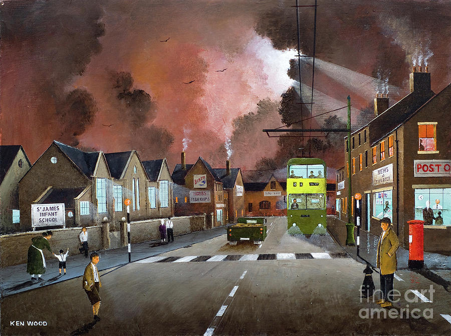 St. James Infant School Dudley - England Painting by Ken Wood