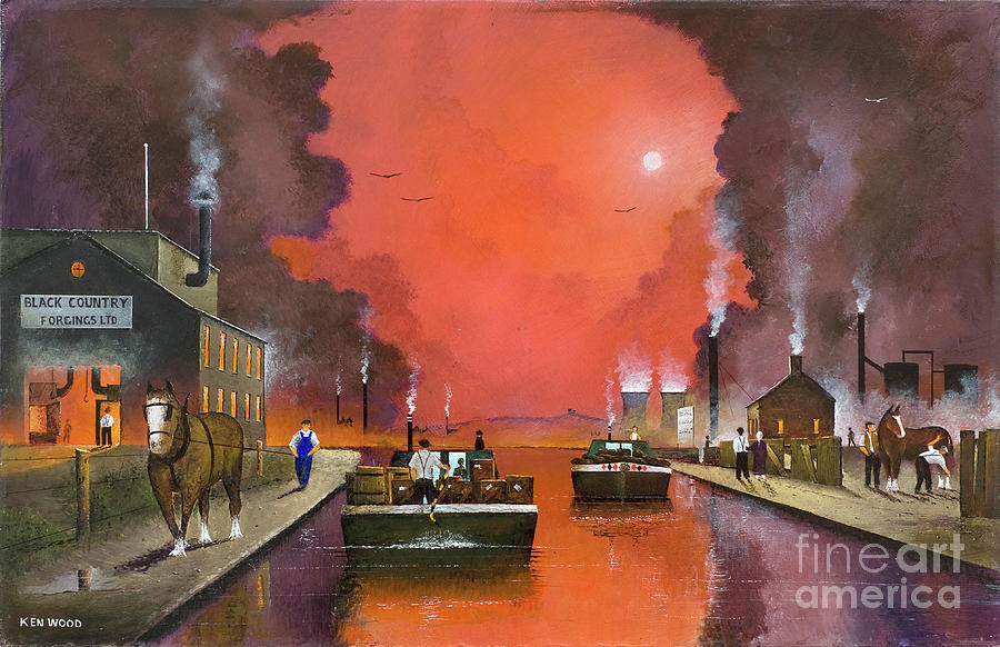 A Dramatic Blackcountry - England Painting by Ken Wood