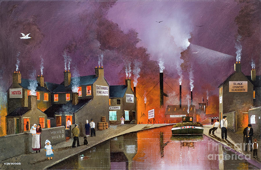 A Blackcountry Community - England Painting by Ken Wood