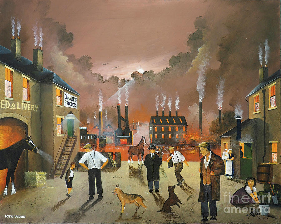 Here comes the Gaffer English Painting Painting by Ken Wood