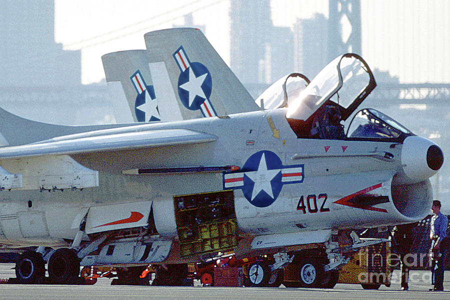 A-7 Corsair II in Alameda NAS California Photograph by Wernher Krutein ...