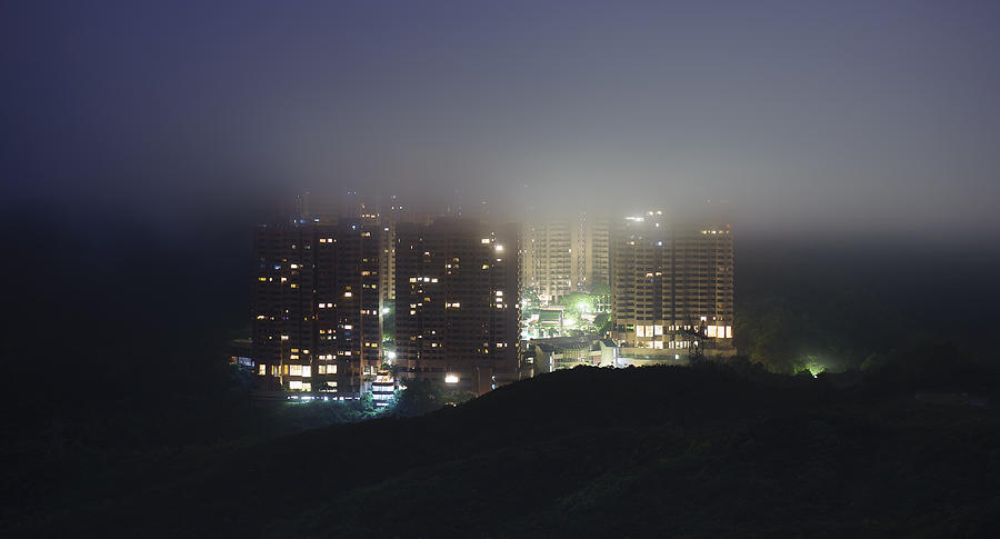 A apartment covered by cloud in Hong Kong Photograph by Joe Chen Photography