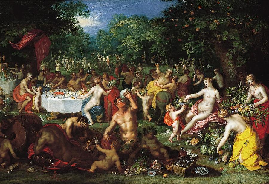 A Bacchanal Painting by Jan Brueghel the Elder | Fine Art America