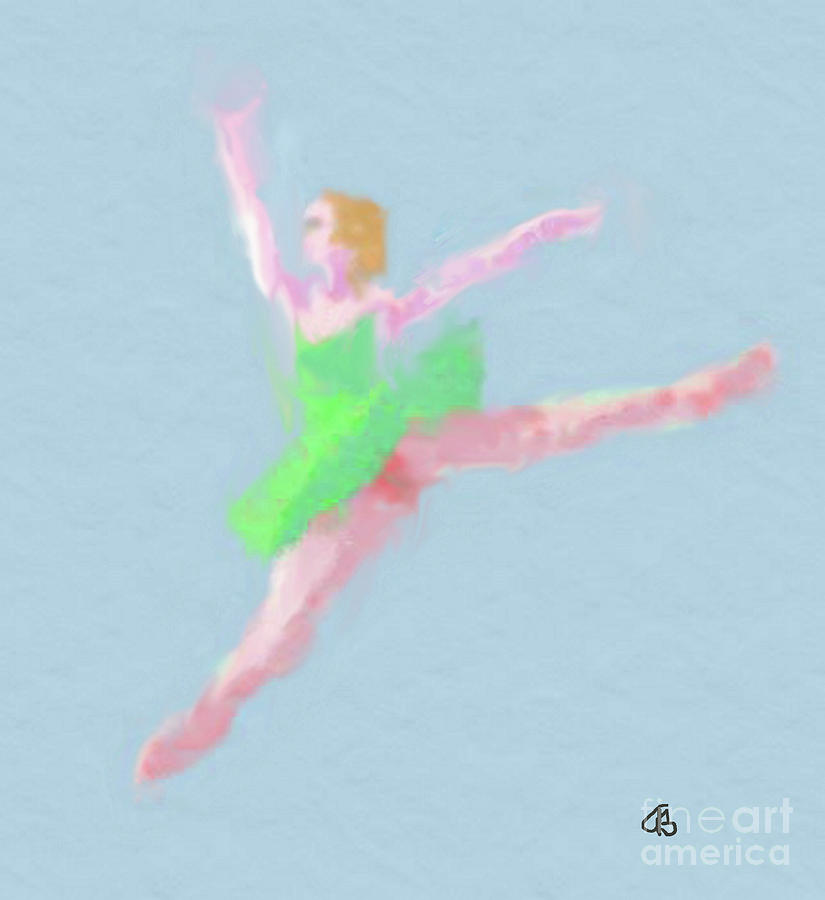 Ballerina Digital Art - A Ballerina by Arlene Babad