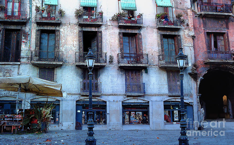 A Barcelona Street Scene Photograph by Brian Watt