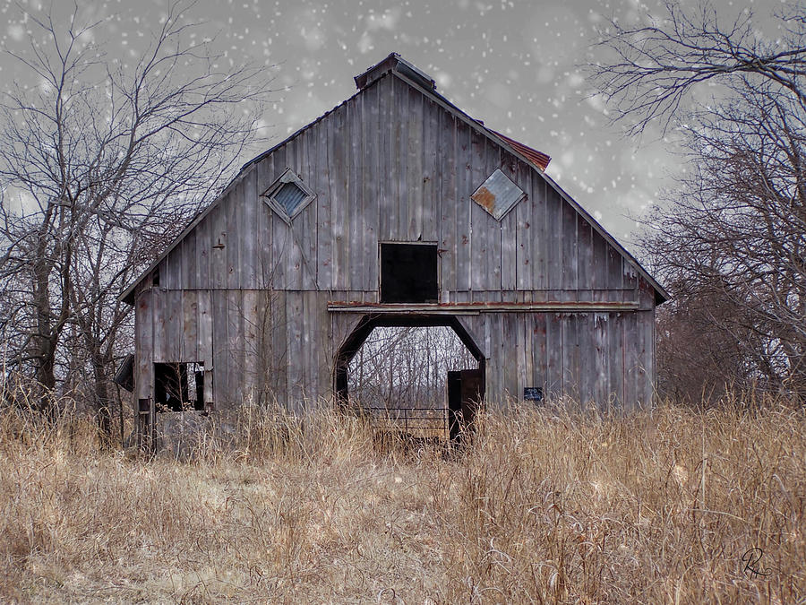 A Barn In Winter Photograph by Robert Harris