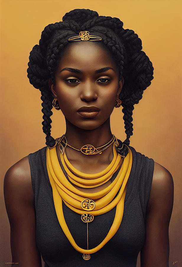 A Beautiful Black Woman With Braids Wearing A Yellow B5cf40df 7bd7 4556 ...