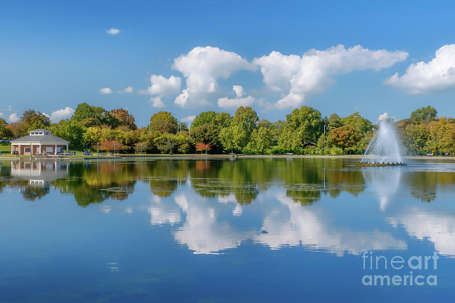 Tree Photograph - A Beautiful Day at Fountain Lake by Ava Reaves