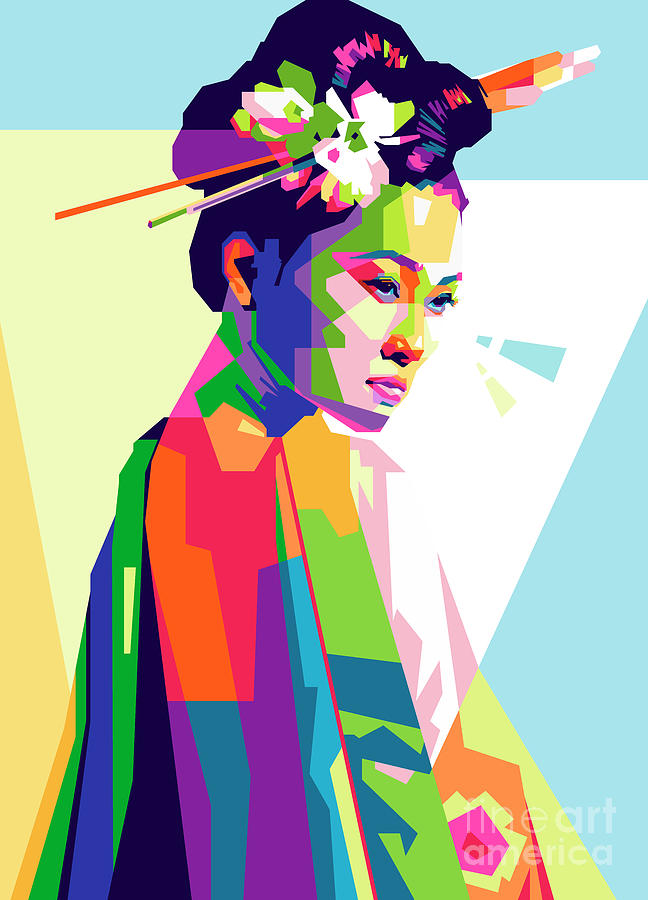 A beautiful Geisha Digital Art by Nofa Aji Zatmiko - Pixels