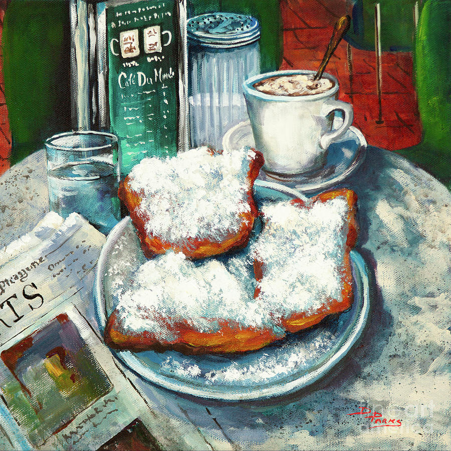 New Orleans Painting - A Beignet Morning by Dianne Parks
